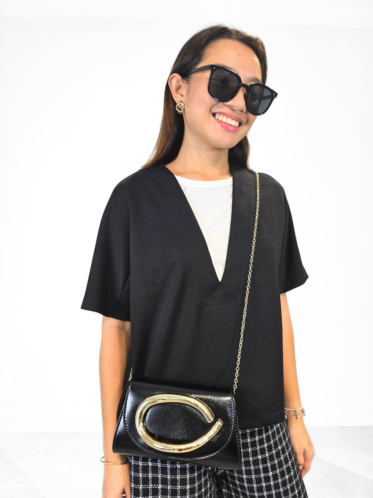 Clarrise Clutch Bag (with sling strap)