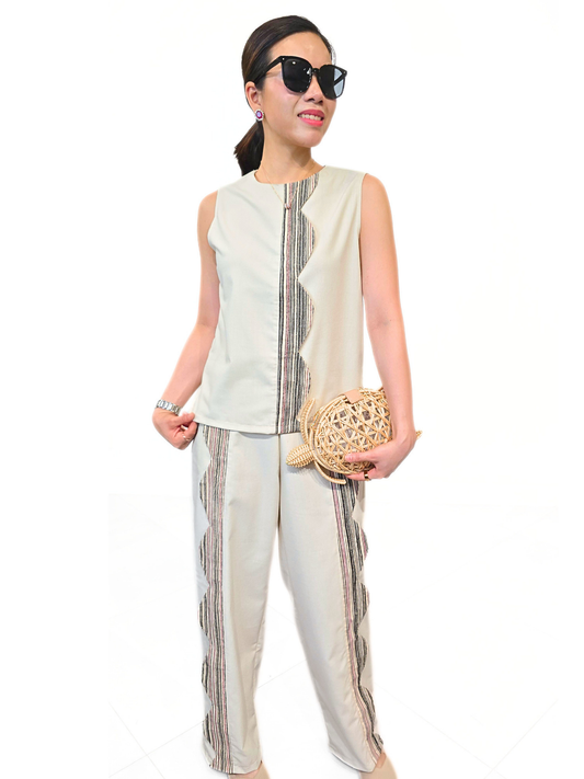 Paloma (Plus Size) Ethnic Scallop Co-ords