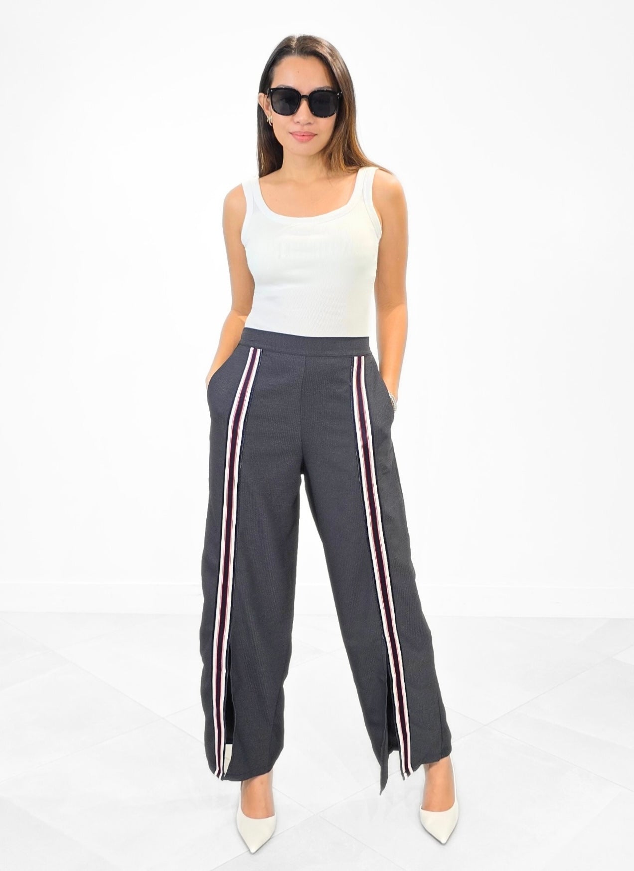 Charlie (Plus Size) Stripes Pants