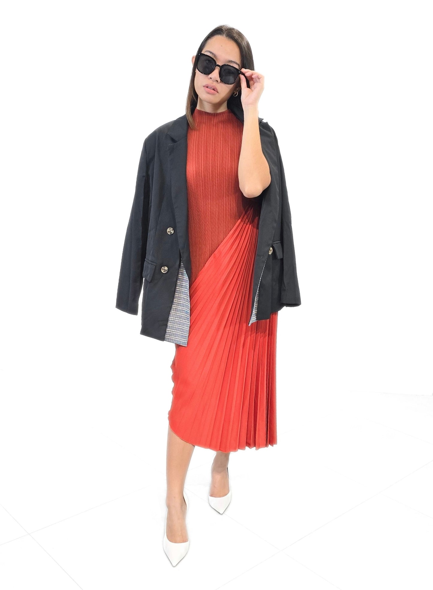 Gianna Pleated Dress