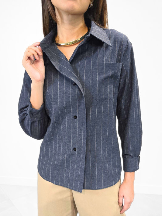 Elise Flap Accent Polo Top