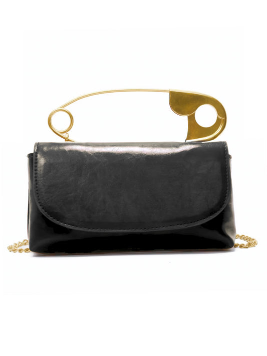 Freya Safety Pin Clutch (with sling strap)
