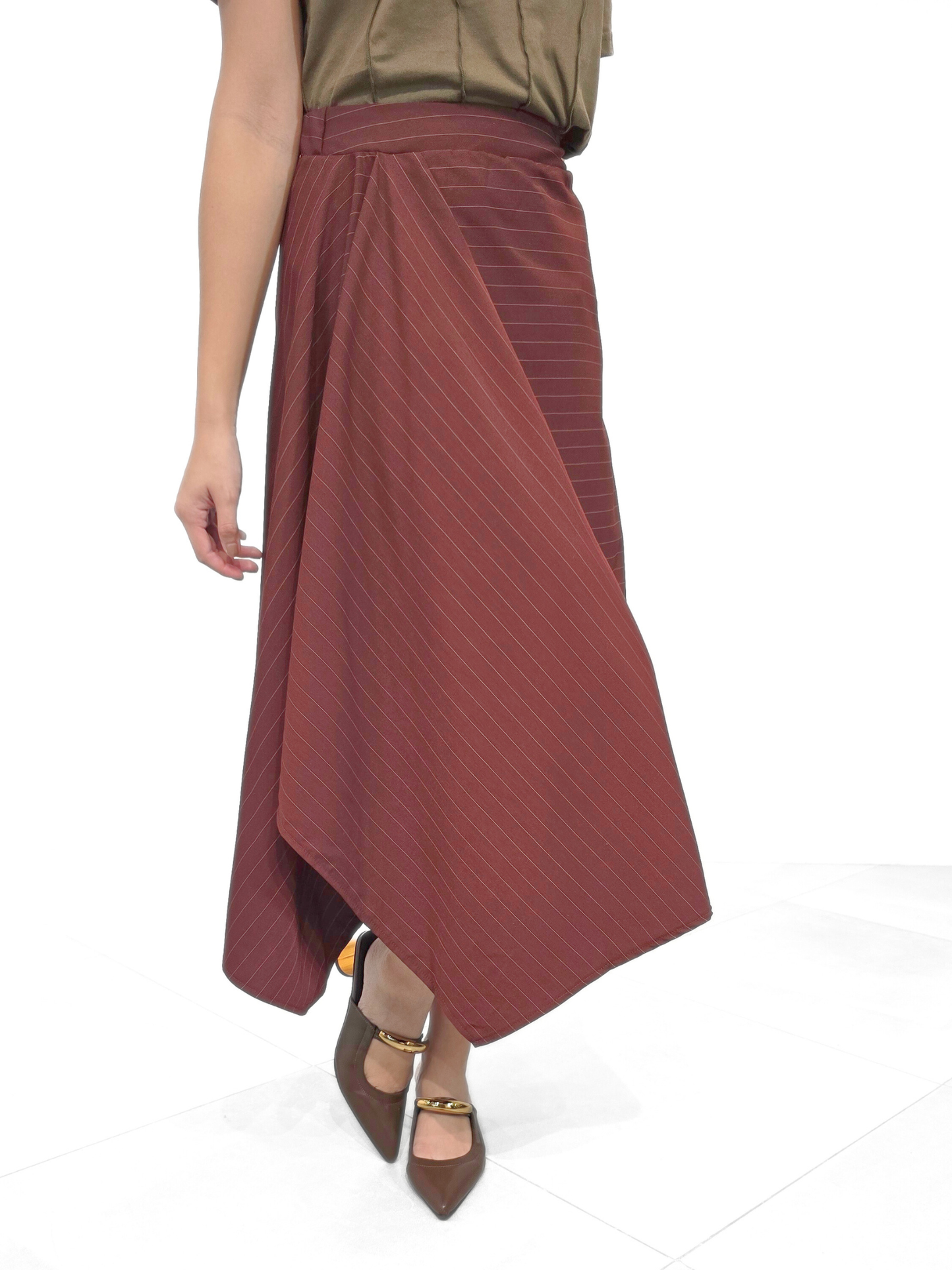 Rica Pinstripe Skirt