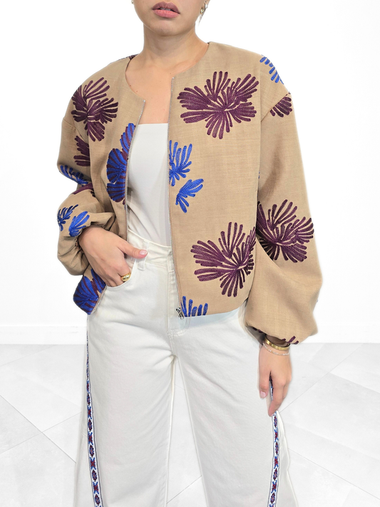 Havana (Plus Size) Botanical Jacket