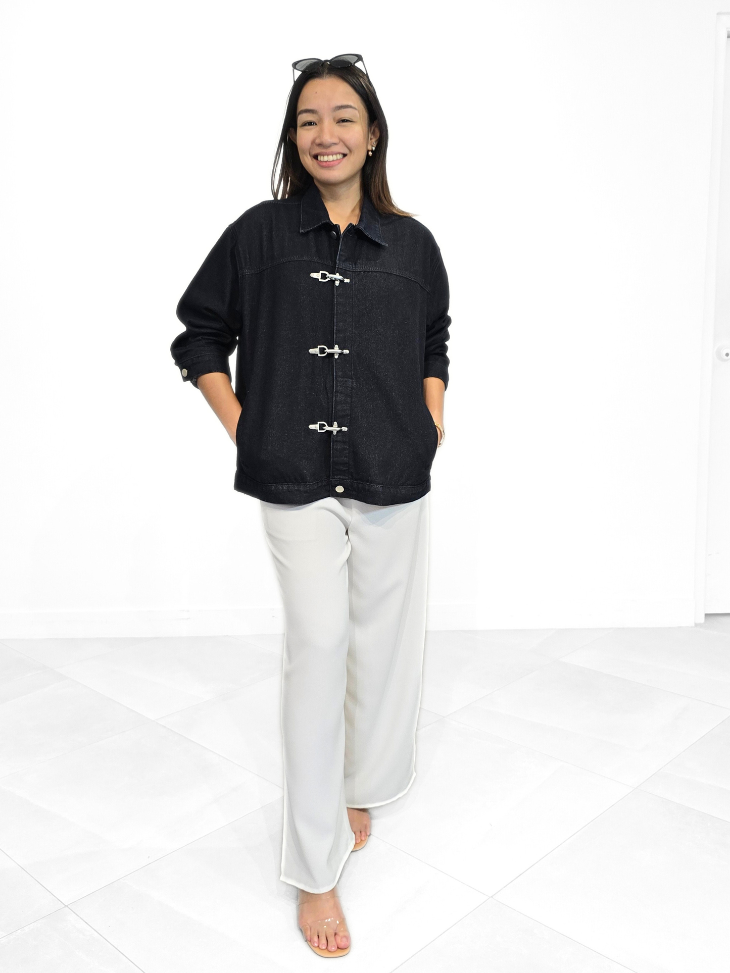 Obsidian (Plus Size) Clasp Utility Jacket (Unisex)