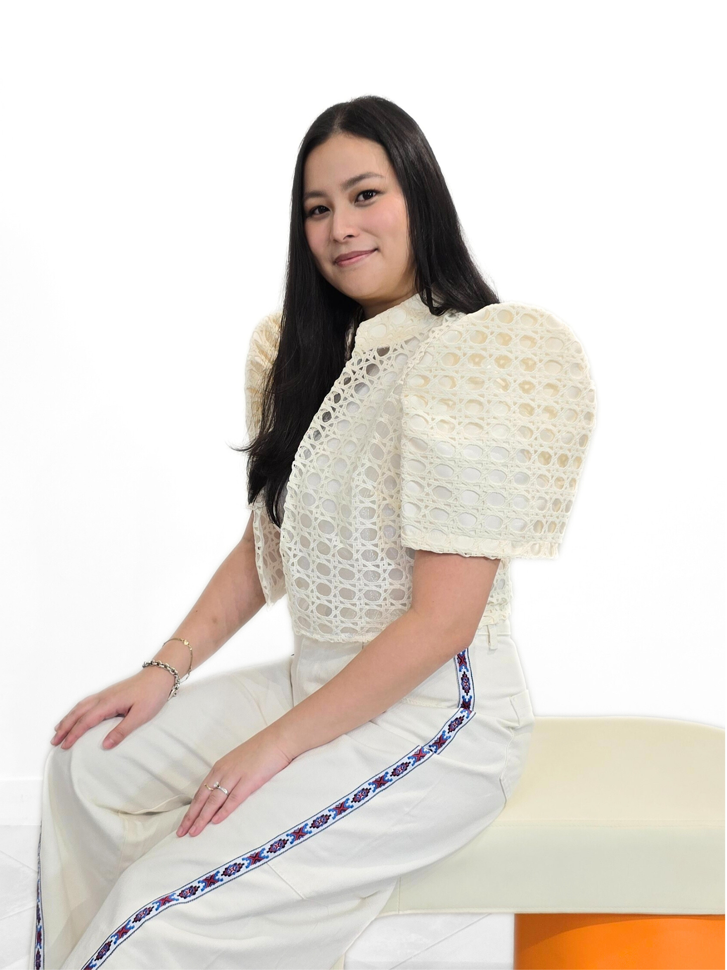 Dalisay (Plus Size) Weave Bolero