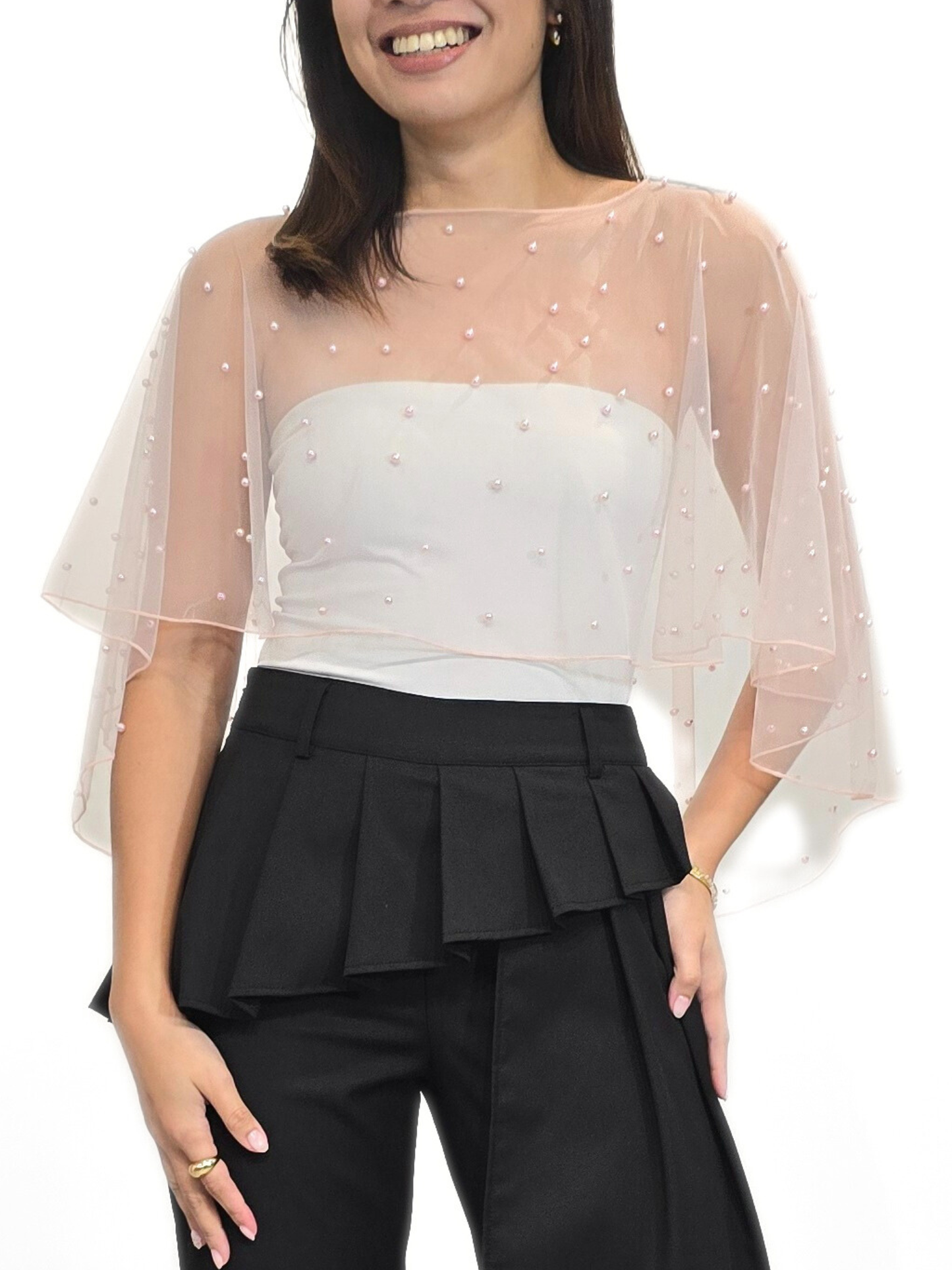 Pearl Overlay Top