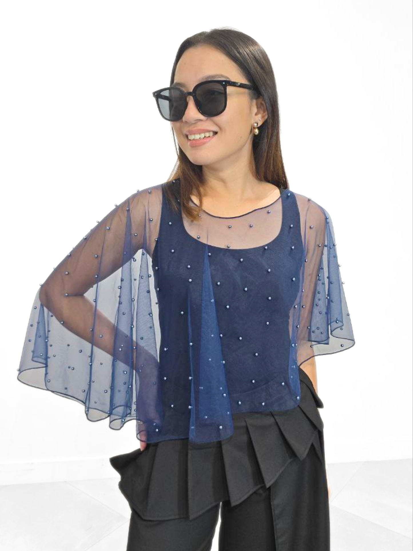 Pearl Overlay Top