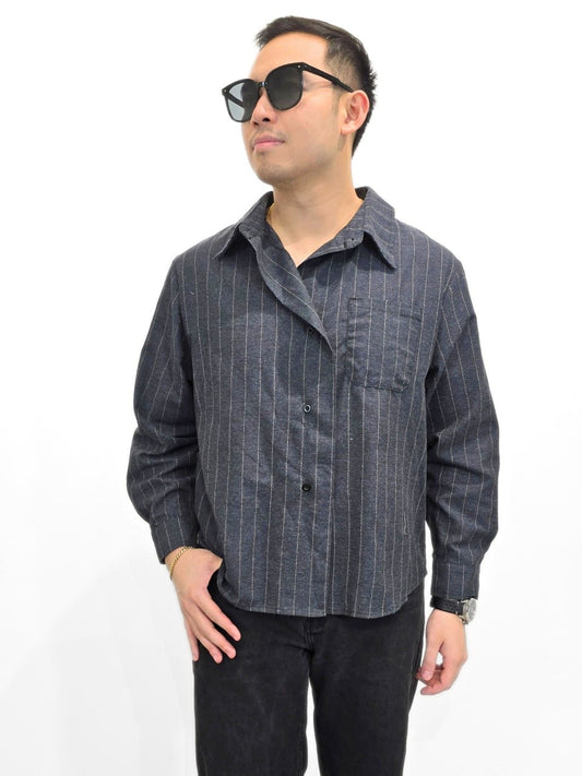 Alex Pinstripes Polo Top (Unisex)