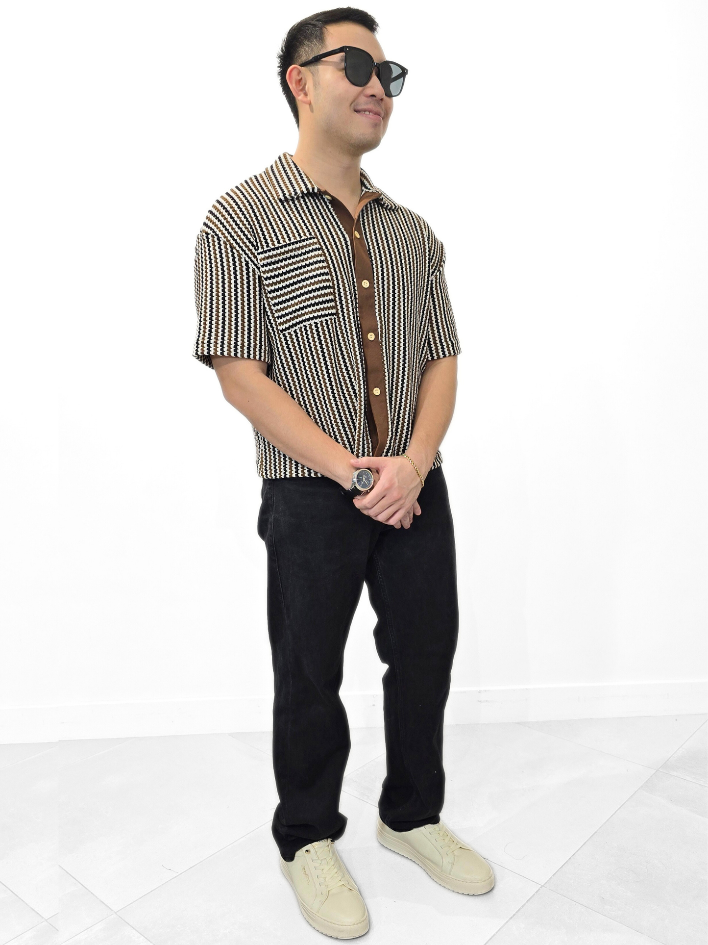 Austine Boxy Polo Top (Unisex)