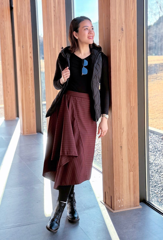 Rica Pinstripe Skirt