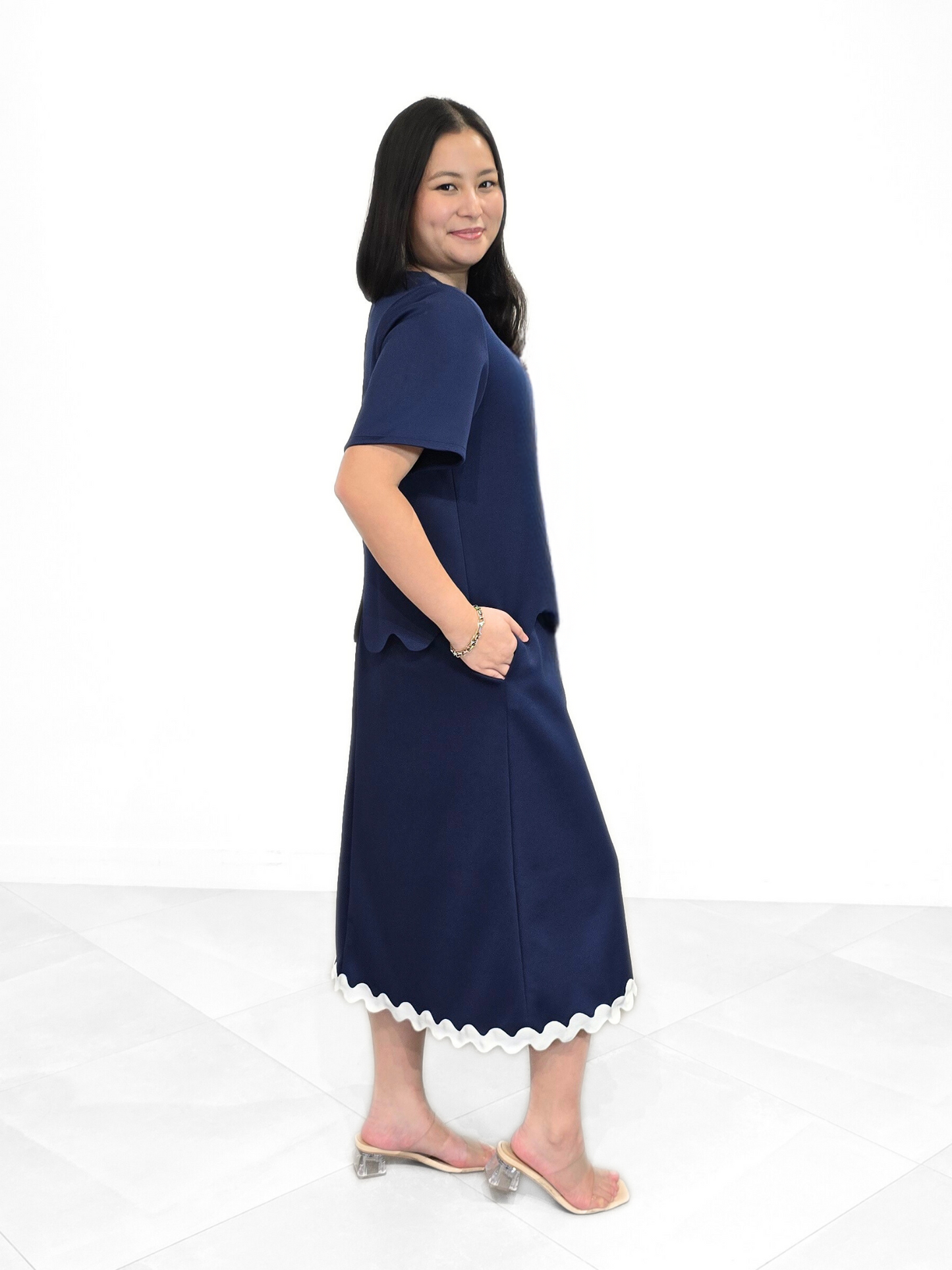 Sienna (Plus Size) Rick Rack Skirt Co-ords