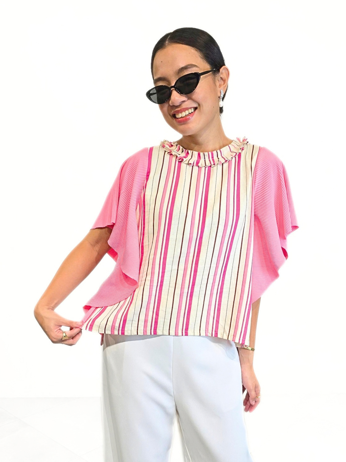 Trish Pleated Top