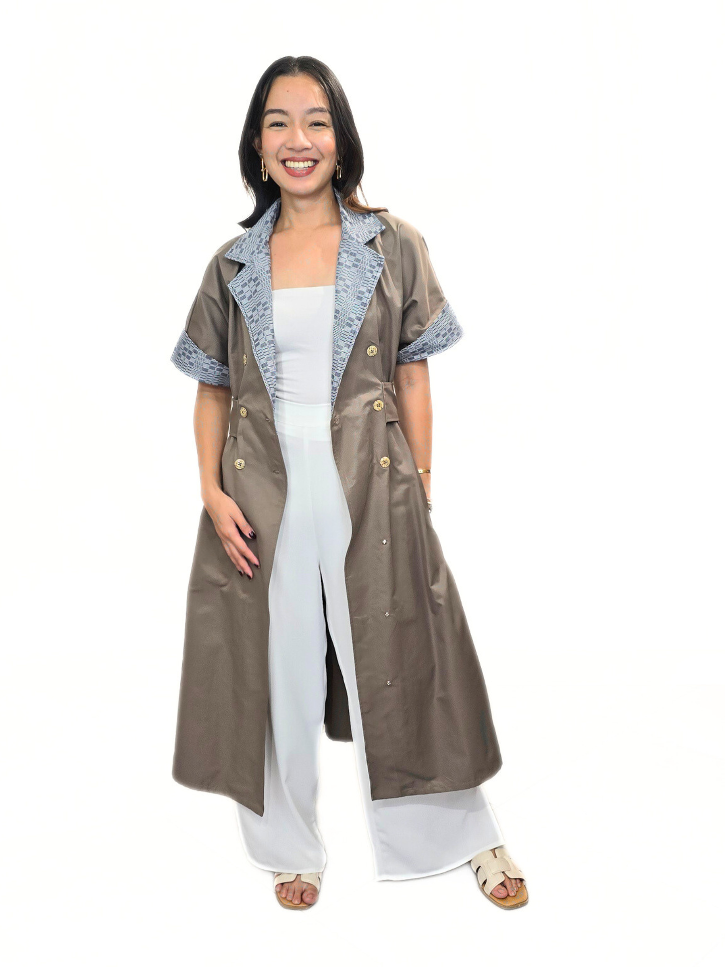 Lana Ethnic Trench Dress