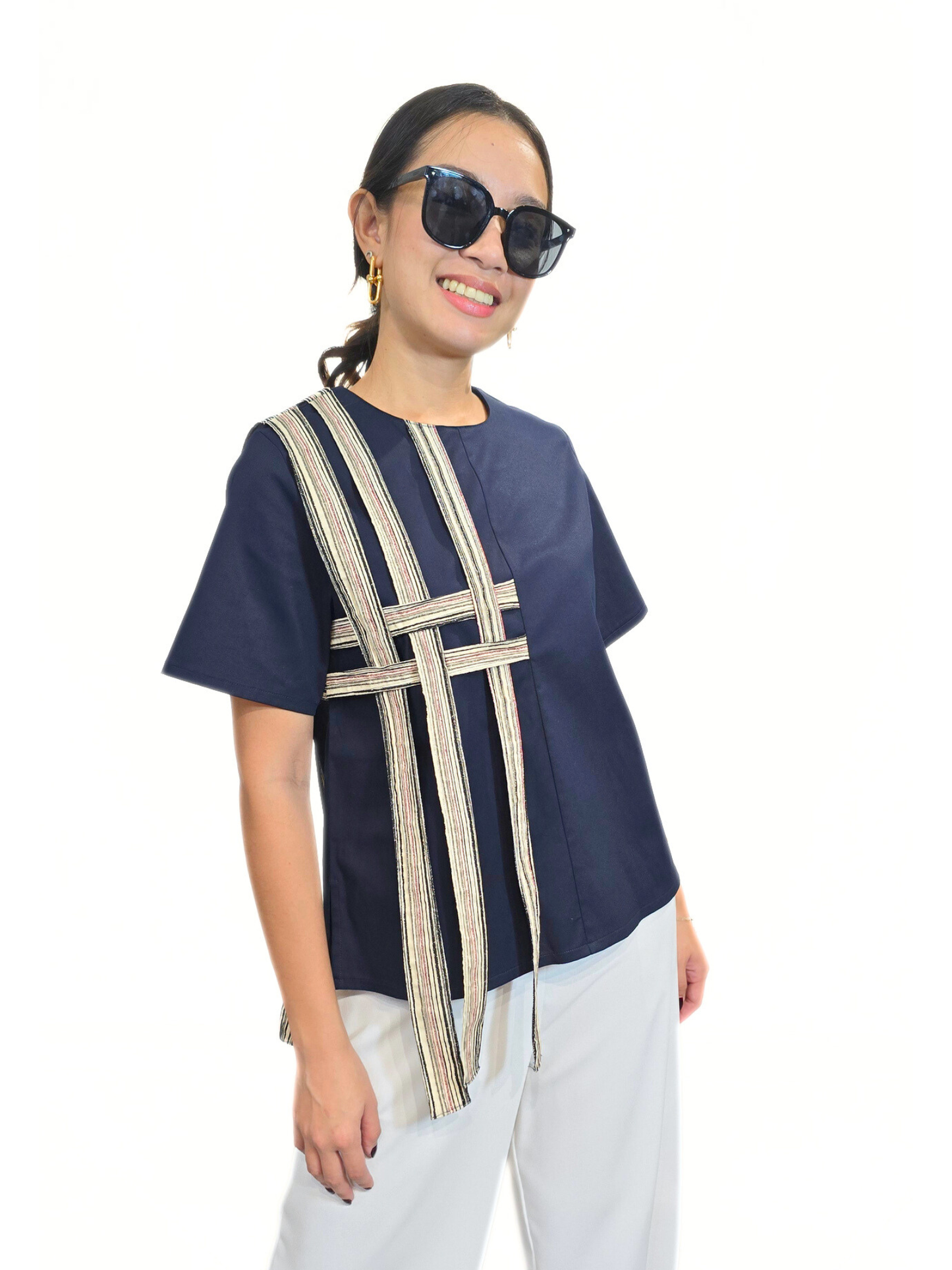 Augusta (Plus Size) Ethnic Strip Top