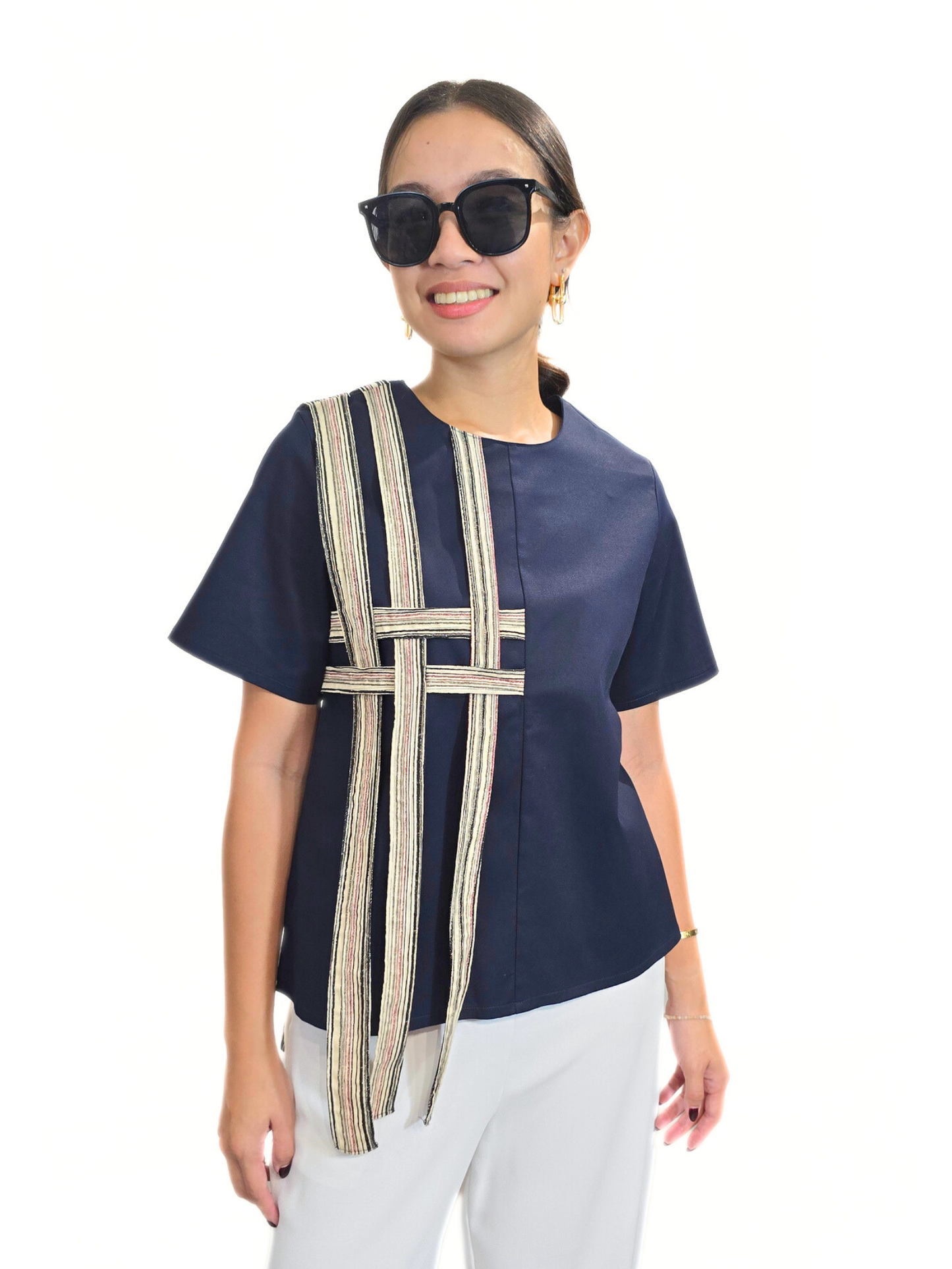 Augusta (Plus Size) Ethnic Strip Top