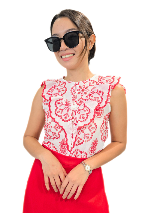 Dakota Embroidered Top