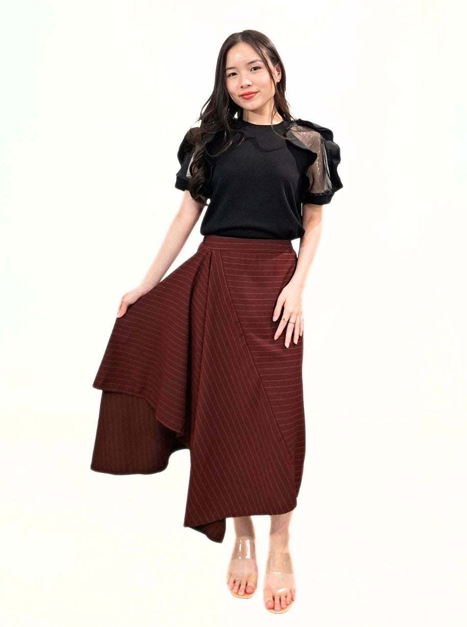 Rica Pinstripe Skirt