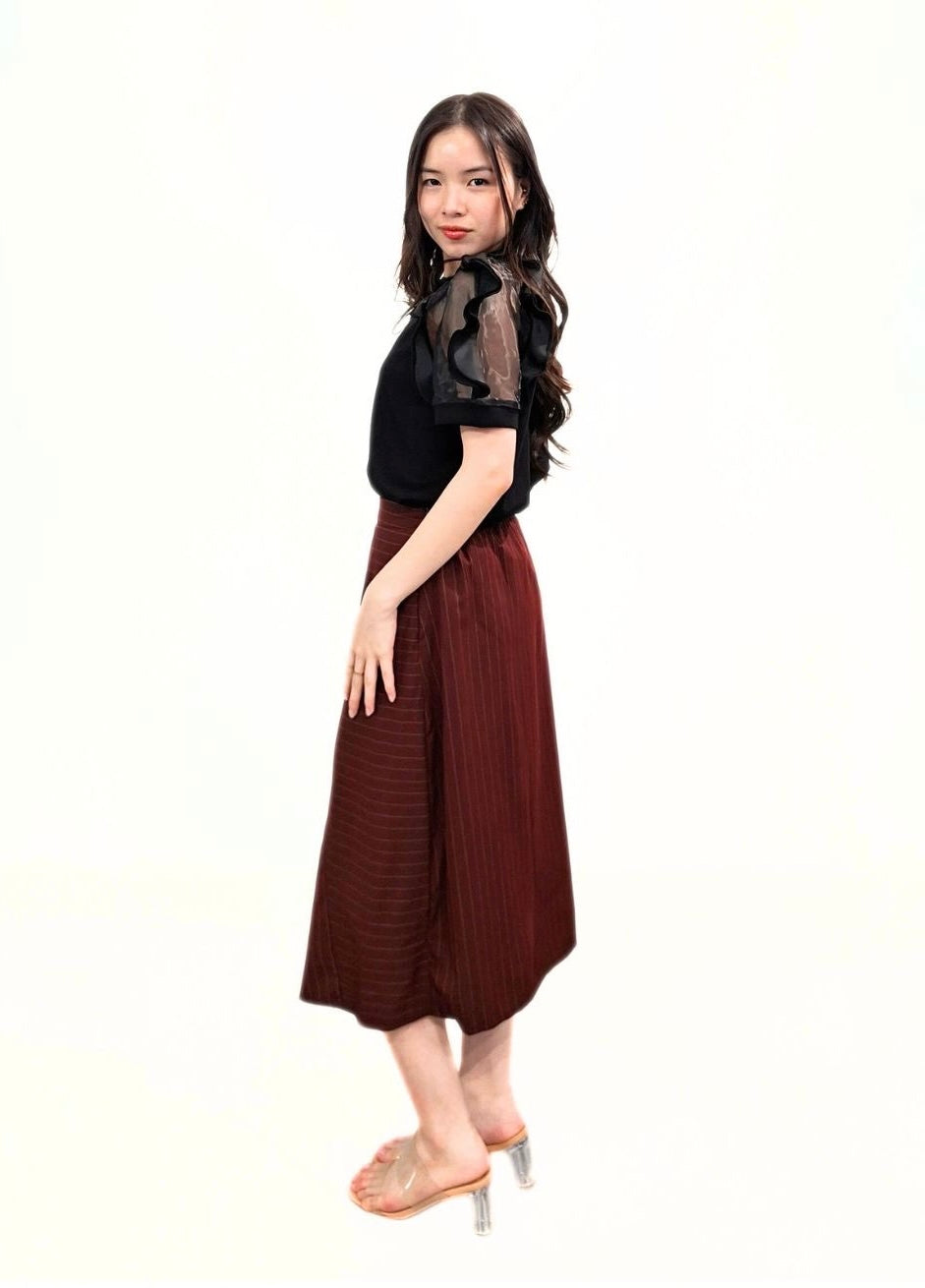 Rica Pinstripe Skirt