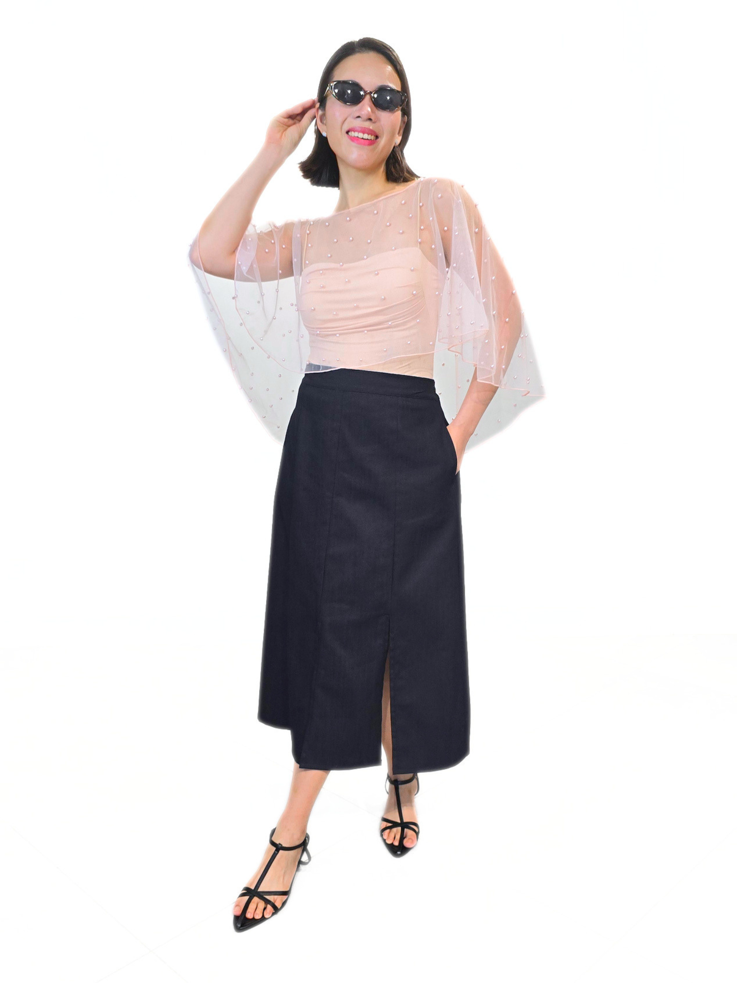 Pearl Overlay Top