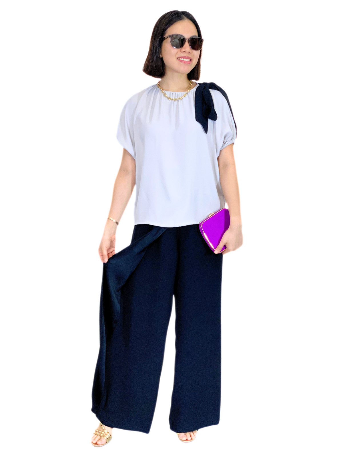 Finley (Plus Size) Overlap Accent Pants