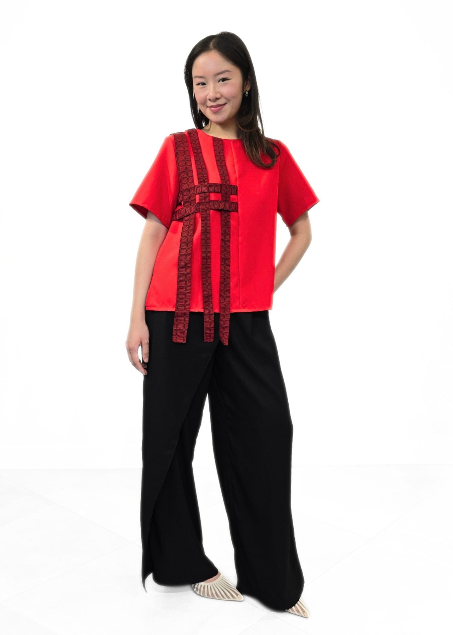 Augusta (Plus Size) Ethnic Strip Top