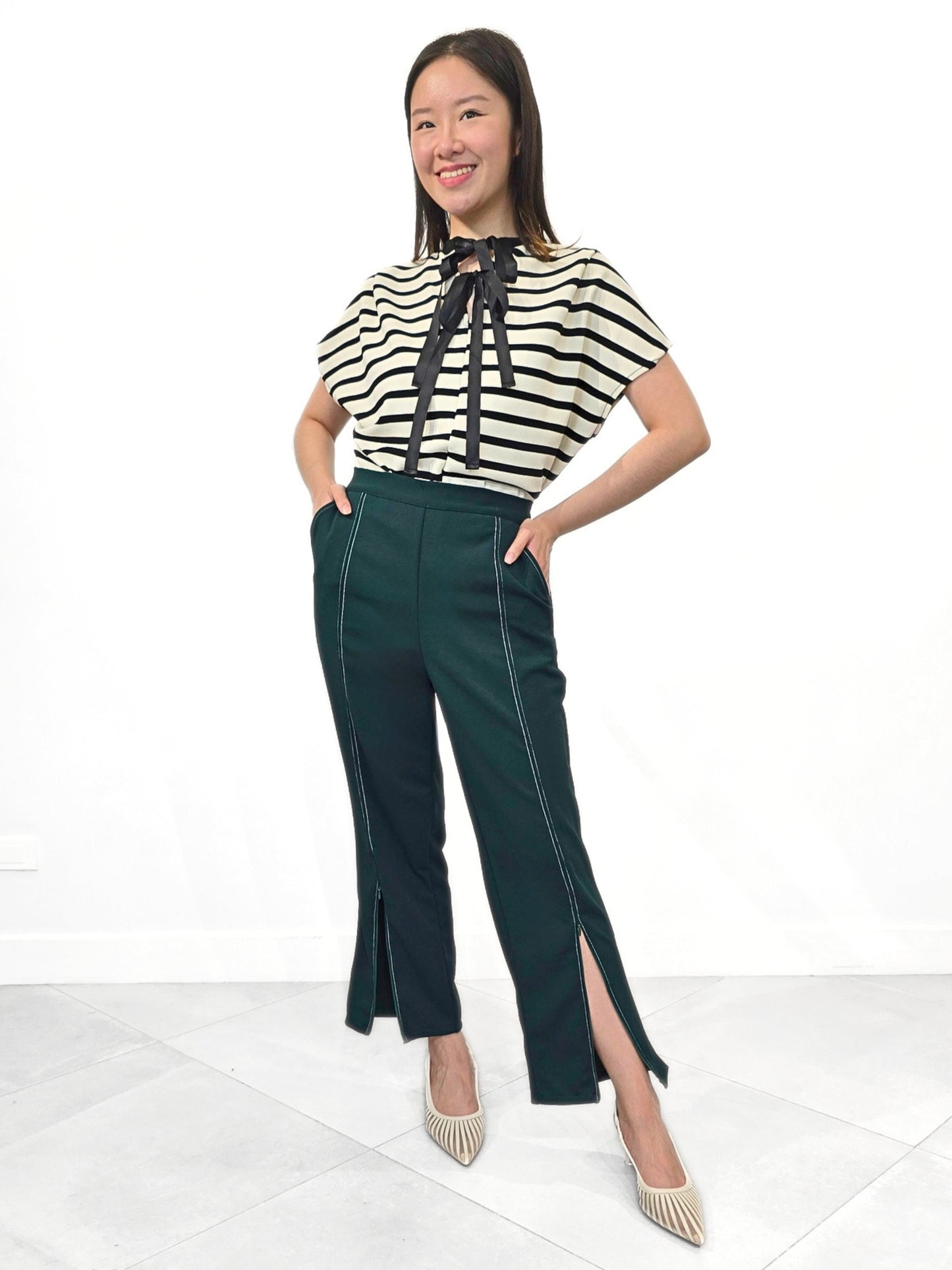 Maritime Reversible Ribbon Top