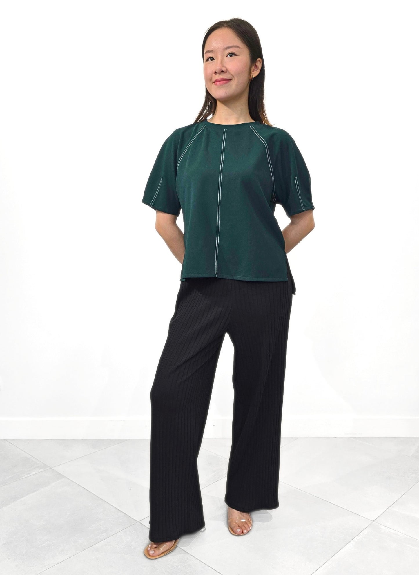 Inessa (Plus Size) Stitched Top