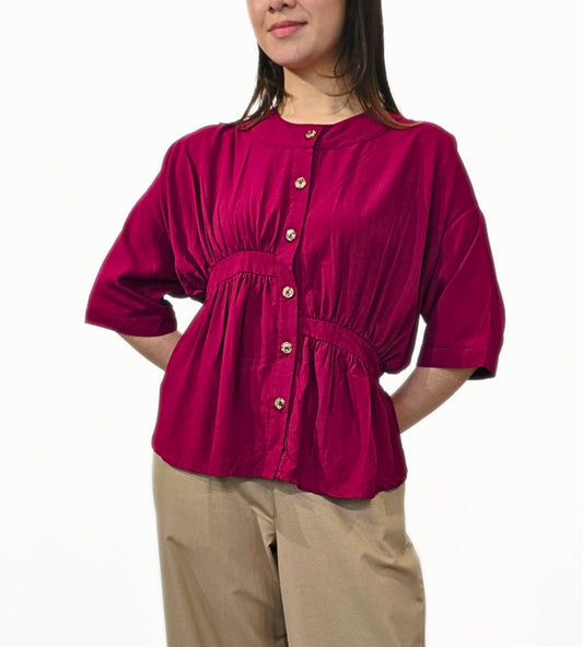 Haru Shirred Top