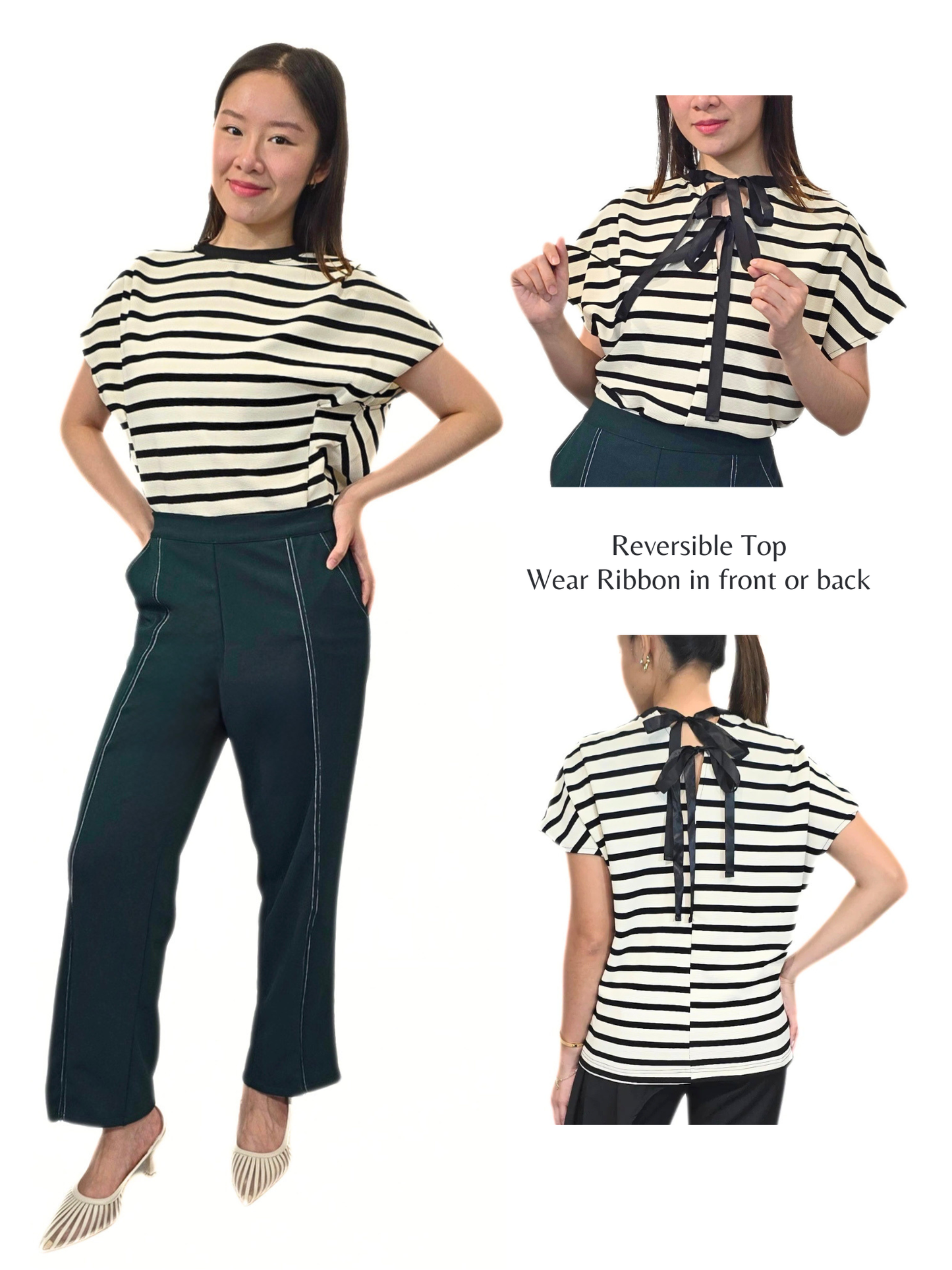 Maritime Reversible Ribbon Top