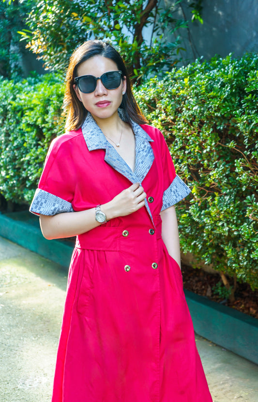 Lana Ethnic Trench Dress