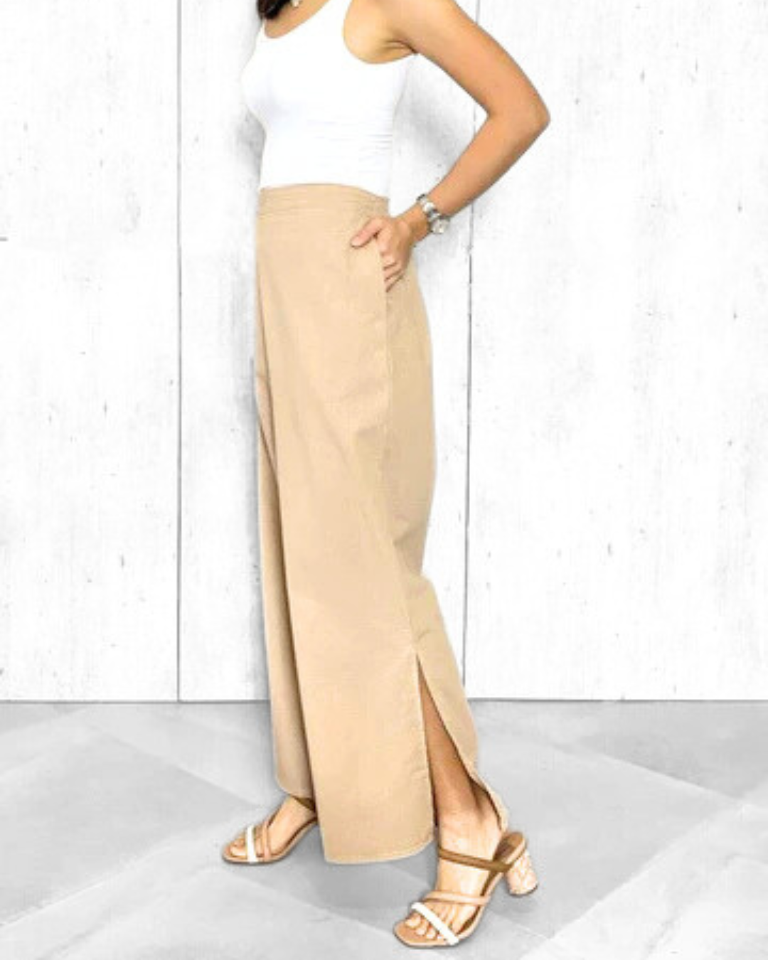 Naomi Side Slit Pants