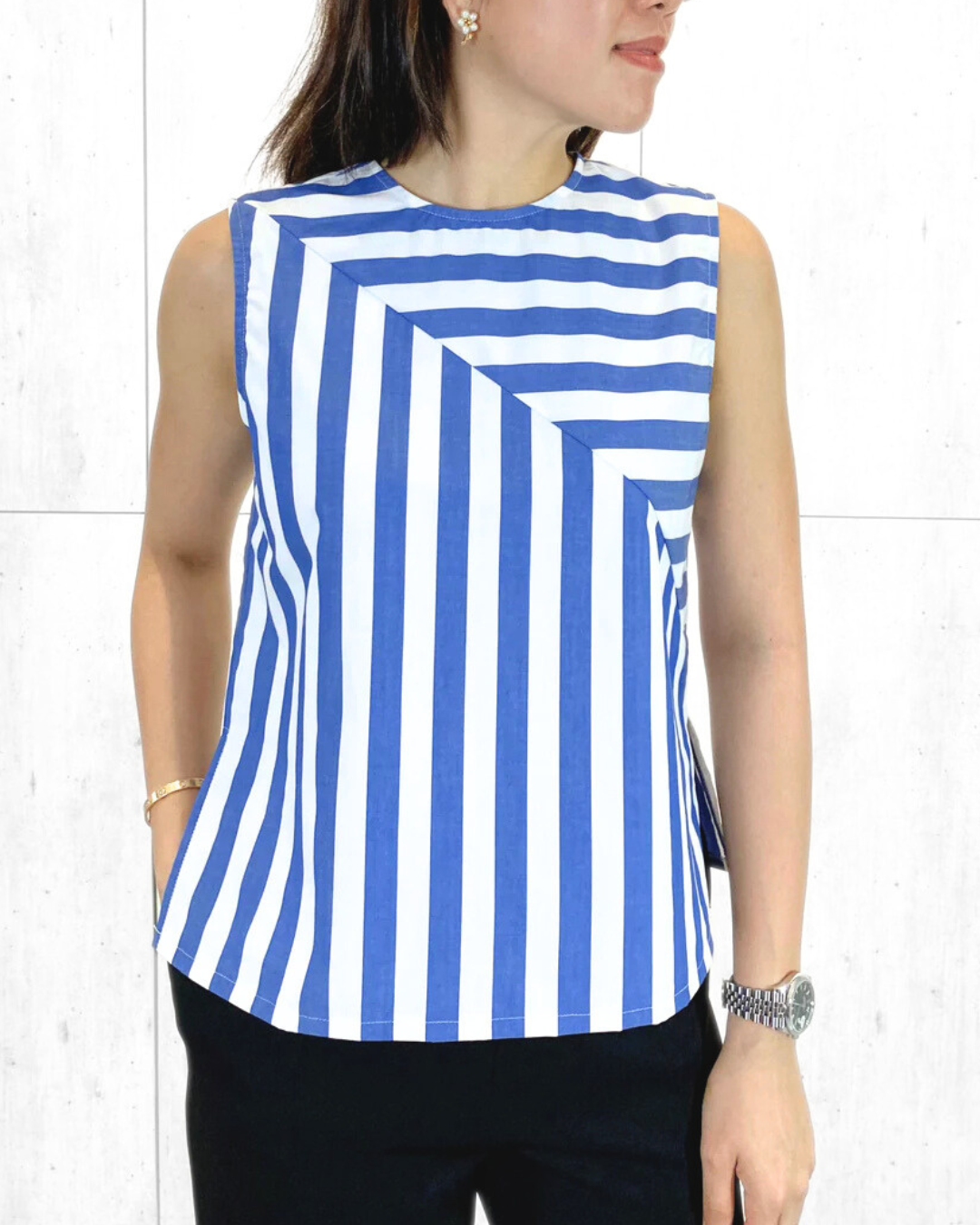 Claudine Nautical Top