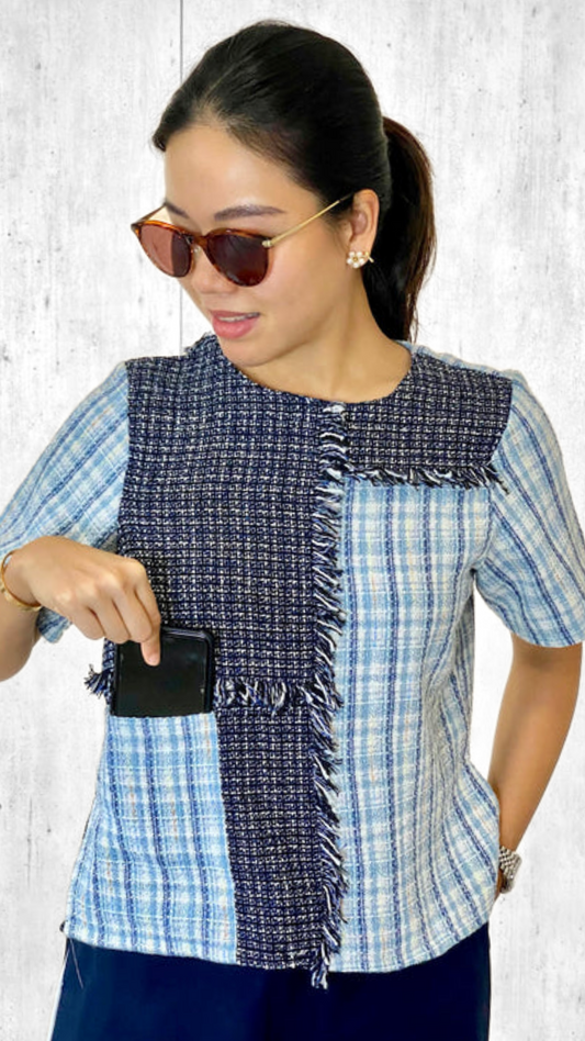 Keira Fringe Pocket Top