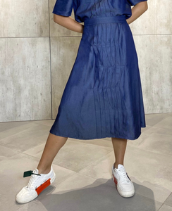 Nelly (Plus Size) Pleated Skirt
