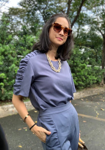 Veronica Shirred Top