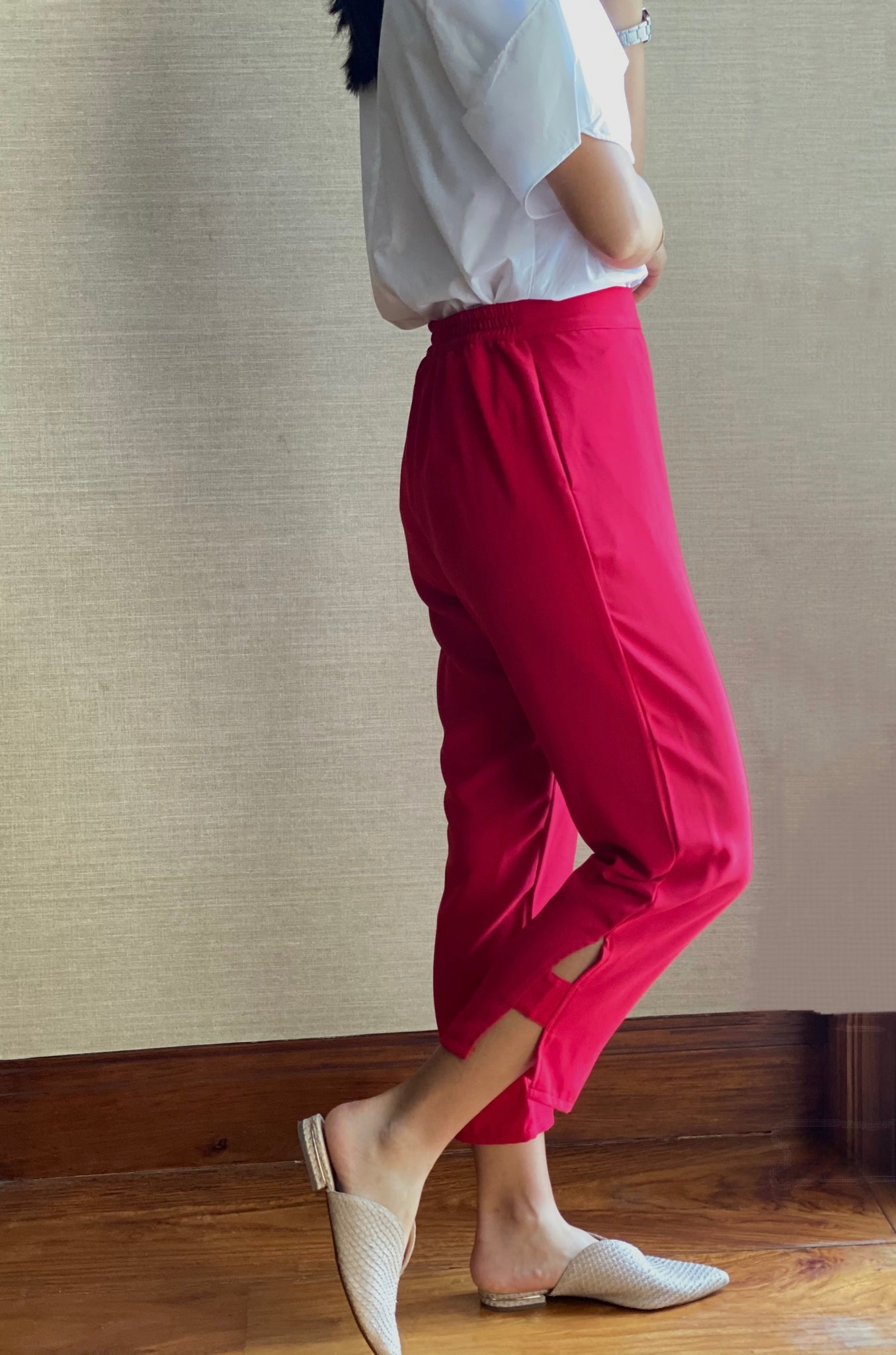 Tara (Plus Size) Inverted V-Hem Pants