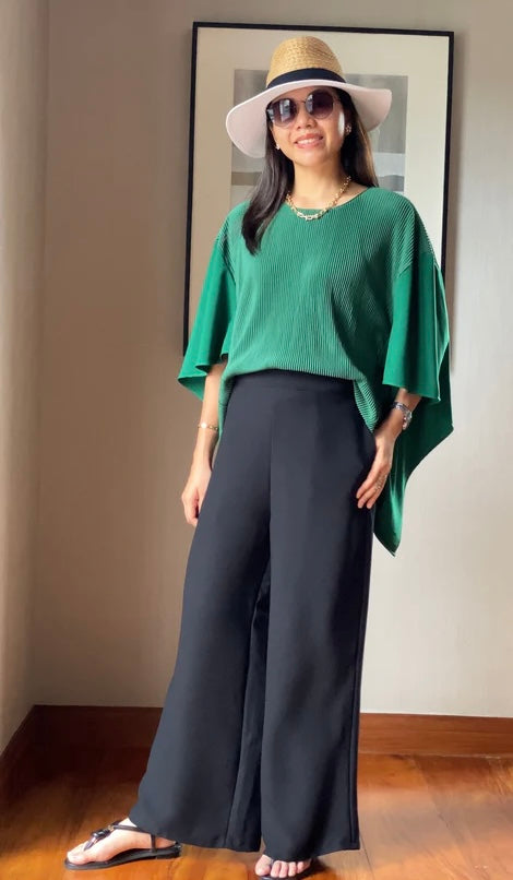 Demi Micro-pleated Top