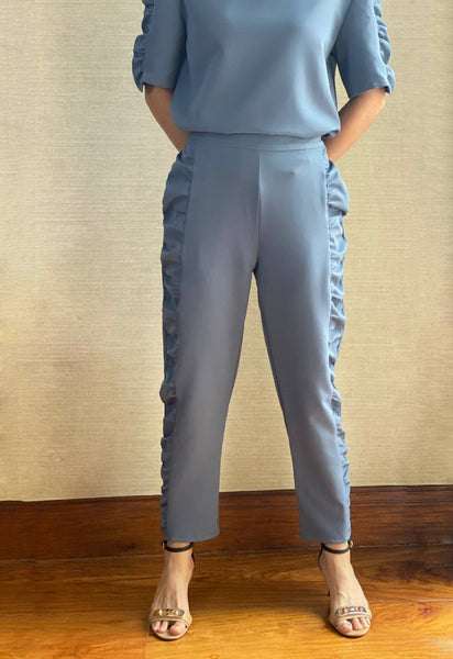 Veronica (Plus Size) Shirred Tapered Pants