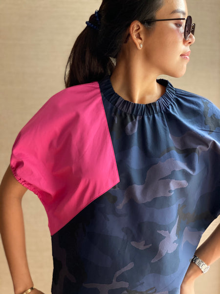 Alessa (Plus Size) Camouflage Top