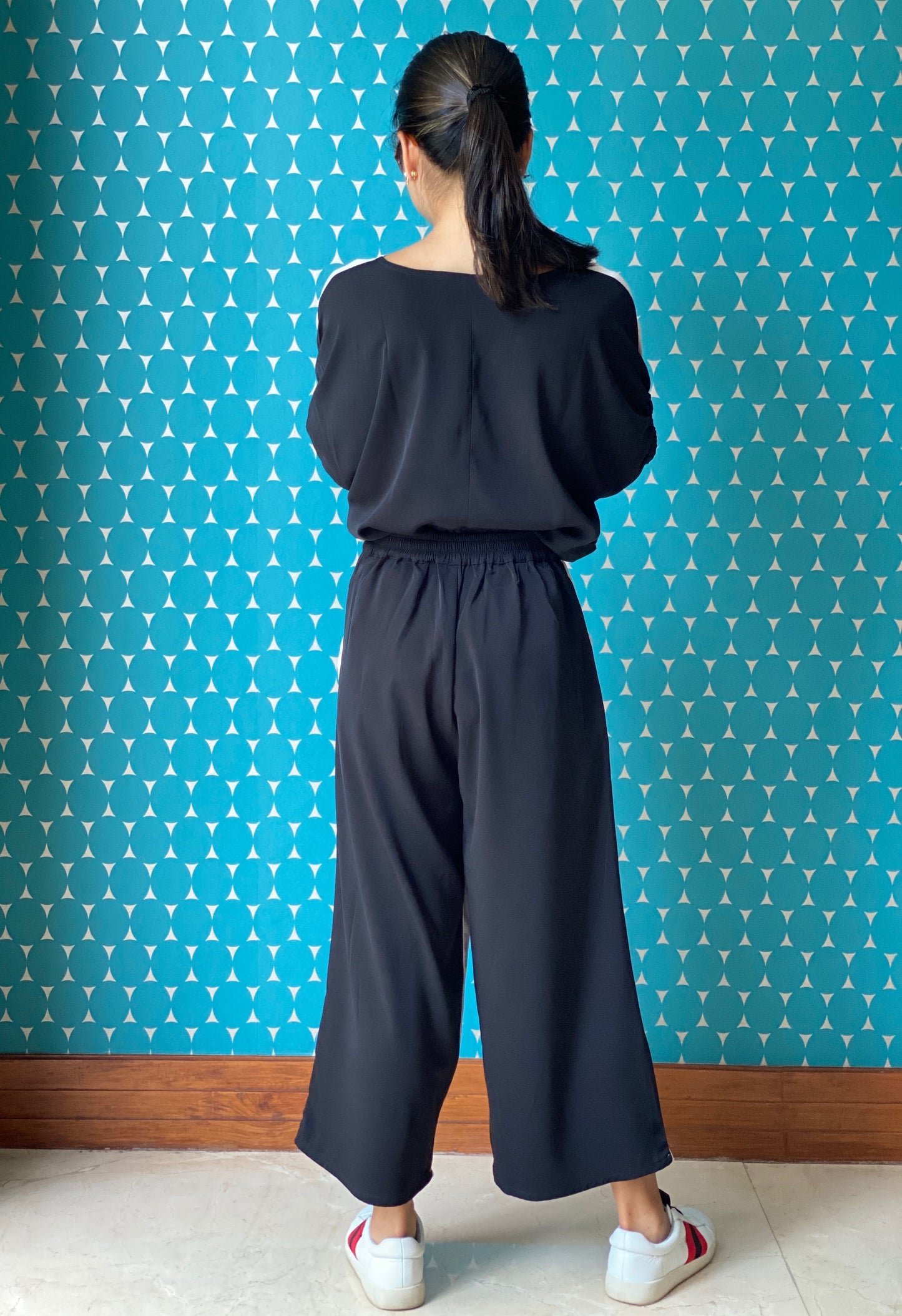 Gail (Plus Size) 2-Toned Deep Pockets Cropped Pants