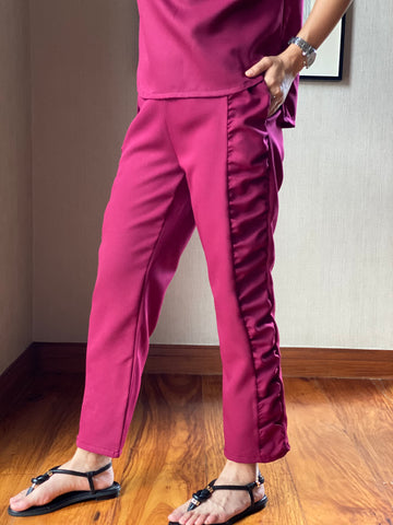 Veronica Shirred Tapered Pants
