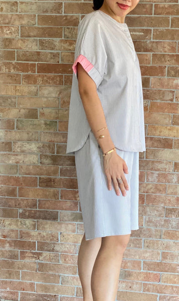 Willow Pinstripe Bermuda Shorts